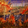 Fire. Acrylic on canvas